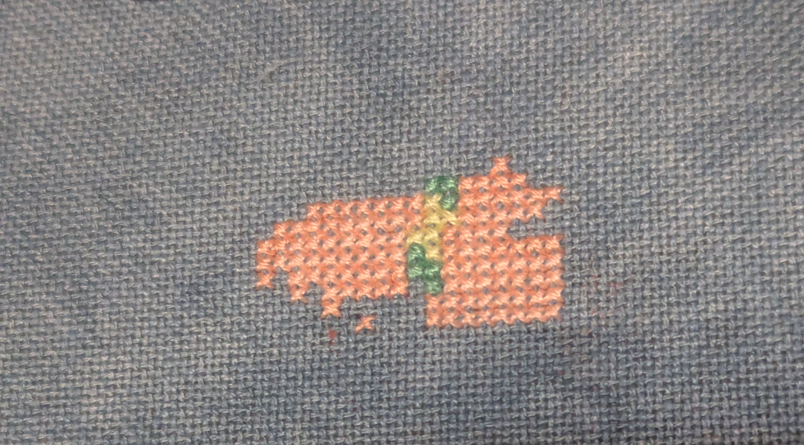 The neck and shoulder of Alice from Alice in Wonderland