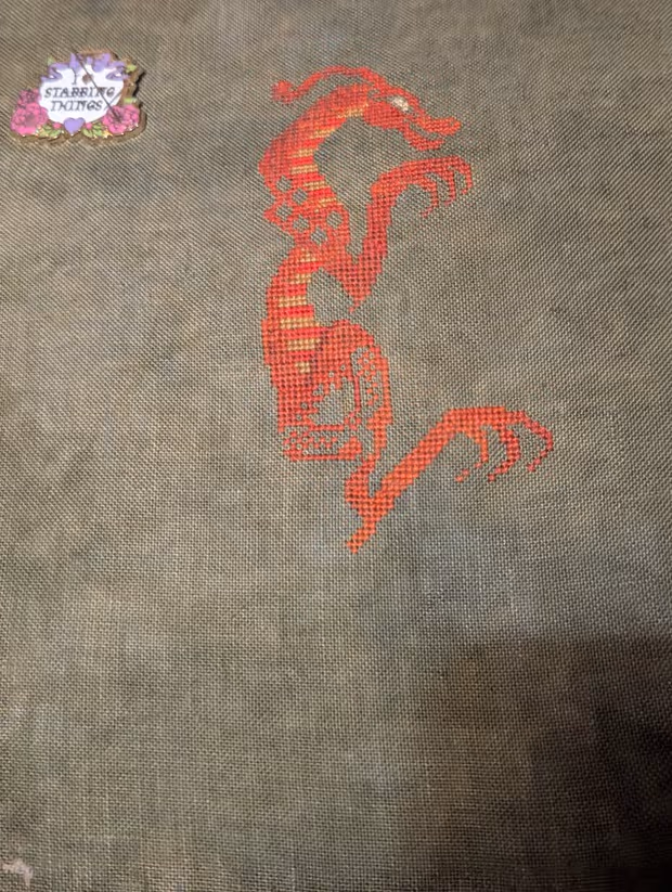 A massive red dragon dominates this project