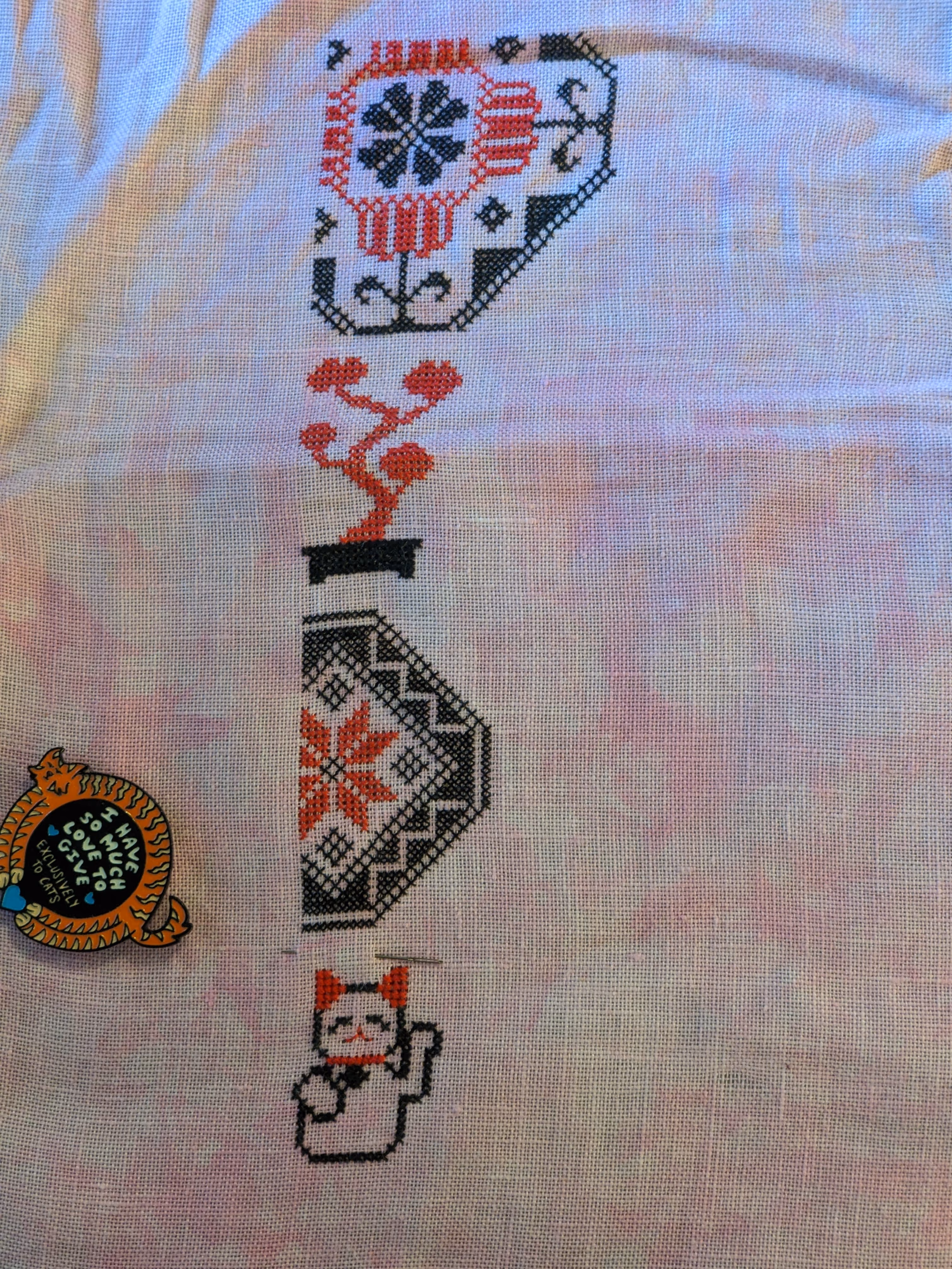 image of a Quaker Sampler with Japanese motifs