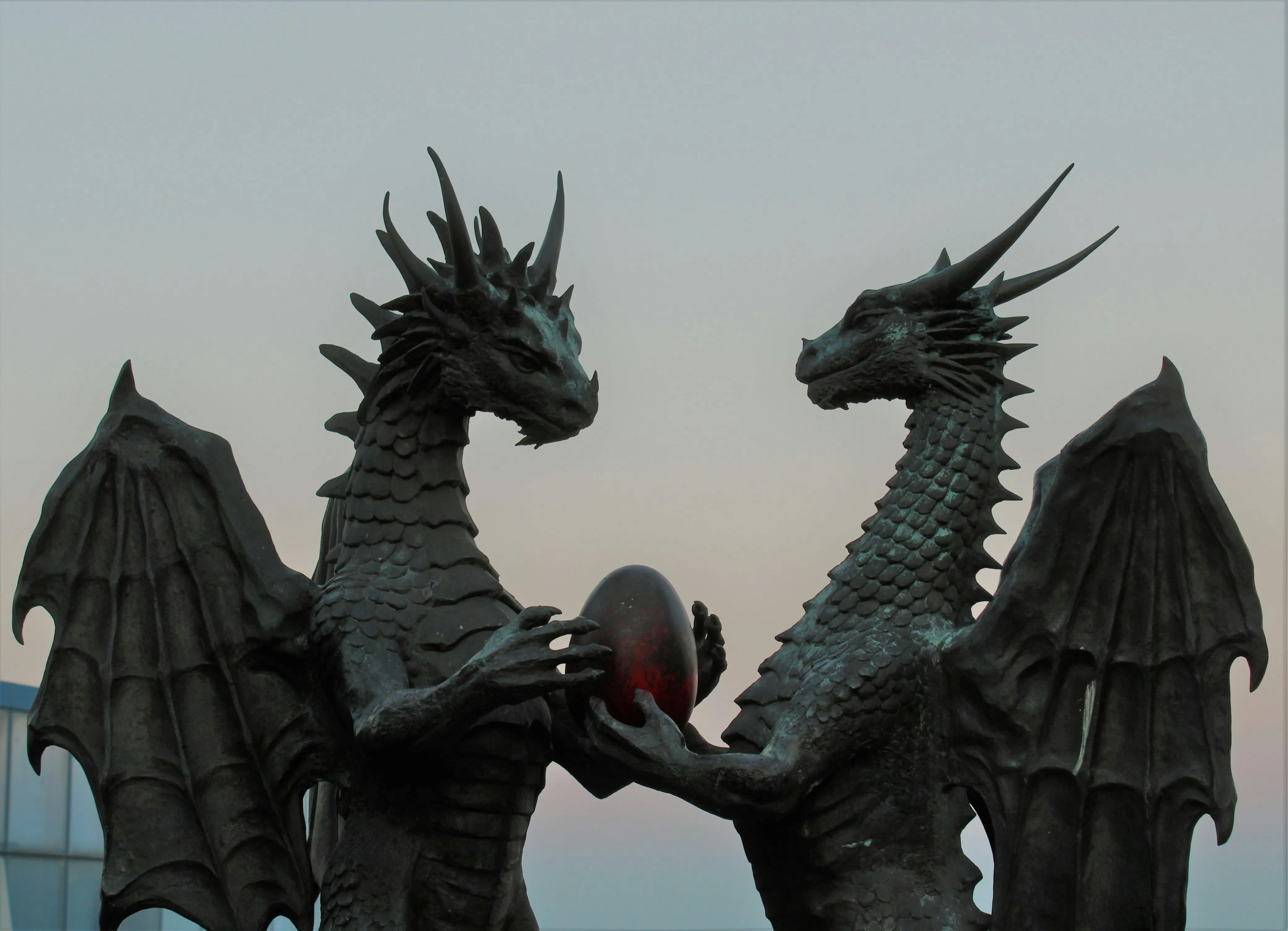 photo of a dragon statue