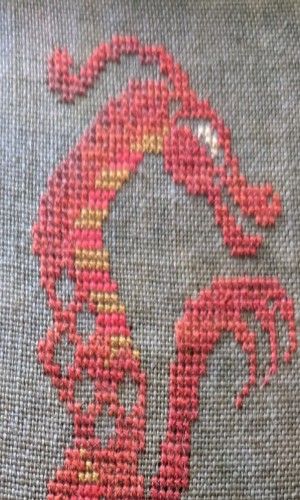 Partial limb of a red dragon